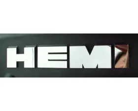 American Car Craft 2Pc Polished Stainless Steel HEMI Shroud Letters Set Dodge Charger | Magnum | Chrysler 300 2005-2010