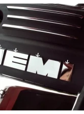 American Car Craft 2Pc Polished Stainless Steel HEMI Shroud Letters Set Dodge Charger | Magnum | Chrysler 300 2005-2010                                     - ACC-303008-P - Image 2