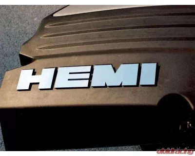 American Car Craft 2Pc Polished Stainless Steel HEMI Shroud Letters Set Dodge Charger | Magnum | Chrysler 300 2005-2010 - ACC-303008-P