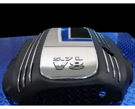 American Car Craft Brushed Stainless Steel Engine Shroud Trim Kit Dodge Charger | Chrysler 300 2011-2018