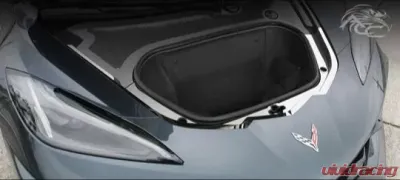 American Car Craft 4pc Polished Finish Front Frunk Nose Cap Chevrolet Corvette Coupe C8 2020-2024 - ACC-881012