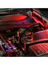 American Car Craft 2Pc Blue LED Stainless Steel Brushed Fender Caps Dodge Charger 2015-2021                                     - ACC-153122-BLUL - Image 2