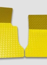 American Car Craft 2Pc Yellow Diamond Plate Aluminum Floor Mats Chevrolet Corvette C5 | Z06 1999-2004                                     - ACC-031005 - Image 2