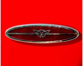 American Car Craft 2Pc Brushed Stainless Side Marker Trim Rear w/Crossed Flags Chevrolet Corvette C5 | Z06 1997-2004