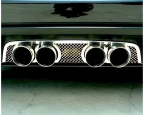 American Car Craft Laser Mesh Exhaust Filler Panel Corsa 4.0 Dual 2 Tips Chevrolet Corvette C6 2005-2013