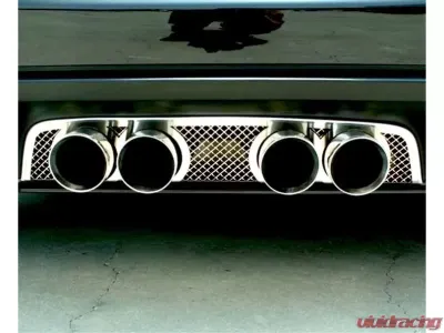 American Car Craft Laser Mesh Exhaust Filler Panel Corsa 4.0 Dual 2 Tips Chevrolet Corvette C6 2005-2013 - ACC-042012