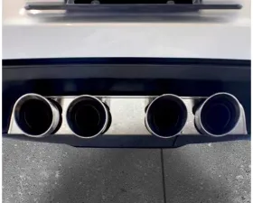 American Car Craft Polished Exhaust Filler Panel Corsa 4.0 Quad Tips Chevrolet Corvette C6 2005-2013