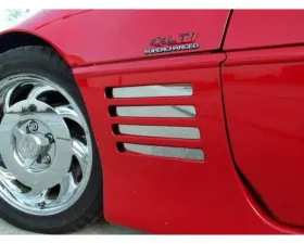 American Car Craft 8Pc Polished Finish Vent Spears Chevrolet C4 Corvette 1991-1994