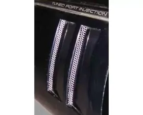 American Car Craft 4Pc Polished Finish Side Vent Grille Perforated Chevrolet C4 Corvette 1984-1990