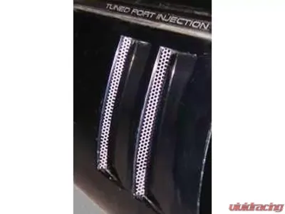 American Car Craft 4Pc Polished Finish Side Vent Grille Perforated Chevrolet C4 Corvette 1984-1990 - ACC-022002