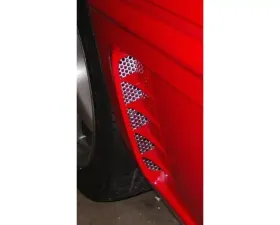 American Car Craft 2Pc Polished Finish Side Vents Perforated Chevrolet C4 Corvette 1995-1996