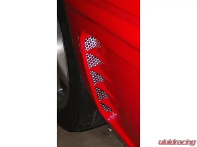 American Car Craft 2Pc Polished Finish Side Vents Perforated Chevrolet C4 Corvette 1995-1996 - ACC-022004