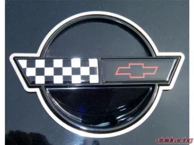 American Car Craft 2Pc Polished Finish Emblem Trim Rings Chevrolet C4 Corvette 1991-1996 - ACC-022006