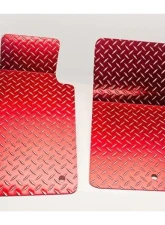 American Car Craft 2Pc Red Diamond Plate Aluminum Floor Mats Chevrolet Corvette C5 | Z06 1999-2004                                     - ACC-031002-00 - Image 3