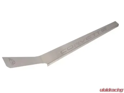 American Car Craft 2Pc Brushed Stainless Outer Door Sills Etched Logo Lettering Chevrolet Corvette C5 | Z06 1997-2004 - ACC-031012