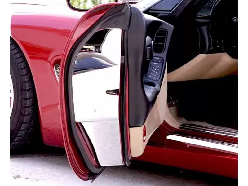 American Car Craft 4Pc Stainless Steel Door Jamb Covers Lambo Style Doors Chevrolet Corvette C5 | Z06 1997-2004 - ACC-031020