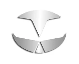 American Car Craft 4Pc Polished Stainless Steel Waterfall Emblem Inserts Chevrolet Corvette C5 1998-2004