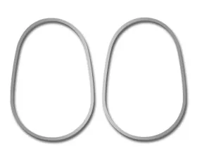 American Car Craft 2Pc Brushed Stainless Steel Door Handle Bezel Trim Chevrolet Corvette C5 | Z06 1997-2004
