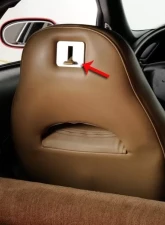 American Car Craft 2Pc Brushed Finished Seat Lever Trim Plate Chevrolet C5 | Z06 | ZR1 | GS Corvette 1997-2004                                     - ACC-031039 - Image 2
