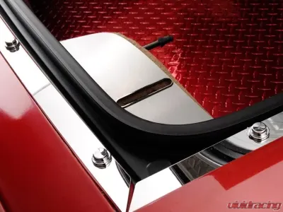 American Car Craft 2Pc Brushed Stainless Steel Rear Hatch Catch Plate Chevrolet C5 | Z06 1997-2004 - ACC-031040