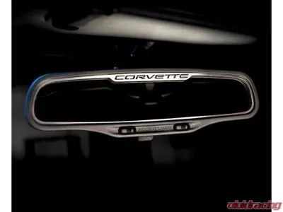 American Car Craft Brushed Stainless Rear View Mirror Trim Auto-Dim Chevrolet Corvette C5 | Z06 1997-2004 - ACC-031042