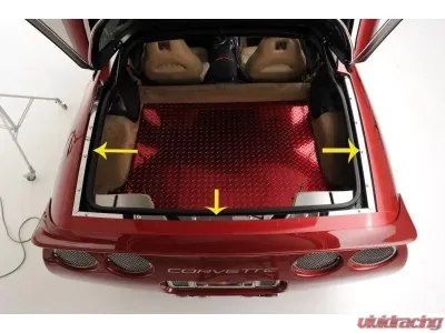 American Car Craft 3Pc Polished Stainless Steel Rear Deck Trim Kit Chevrolet Corvette C5 | Z06 1998-2004 - ACC-031045