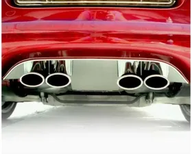 American Car Craft Polished Stainless Steel Exhaust Filler Panel Stock Exhaust Chevrolet Corvette C5 1997-2004