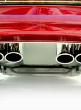 American Car Craft Polished Stainless Steel Exhaust Filler Panel Stock Exhaust Chevrolet Corvette C5 1997-2004                                     - ACC-032001 - Image 2