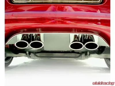 American Car Craft Polished Stainless Steel Exhaust Filler Panel Stock Exhaust Chevrolet Corvette C5 1997-2004 - ACC-032001