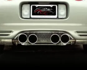 American Car Craft Perforated Stainless Steel Filler Panel Stock Exhaust Chevrolet Corvette C5 | Z06 1997-2004