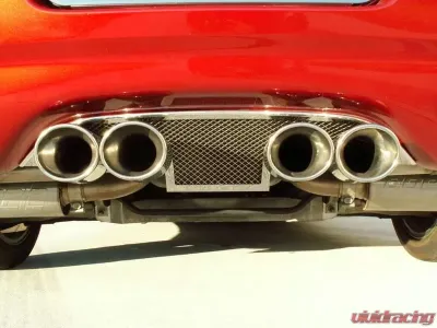 American Car Craft Polished Stainless Filler Panel Stock Exhaust Laser Mesh Chevrolet Corvette C5 | Z06 1997-2004 - ACC-032006