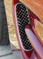 American Car Craft 2Pc Polished Finish Side Vent Grilles Laser Mesh Chevrolet Corvette C5 | Z06 1997-2004                                     - ACC-032021 - Image 2