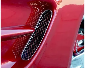 American Car Craft 2Pc Polished Finish Side Vent Grilles Laser Mesh Chevrolet Corvette C5 | Z06 1997-2004