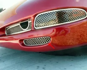 American Car Craft 2Pc Polished Stainless Steel Front Brake Vent Grilles Laser Mesh Chevrolet Corvette C5 | Z06 1997-2004
