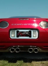 American Car Craft 4Pc Stainless Steel Taillight Grilles Laser Mesh Chevrolet Corvette C5 | Z06 1997-2004                                     - ACC-032027 - Image 2
