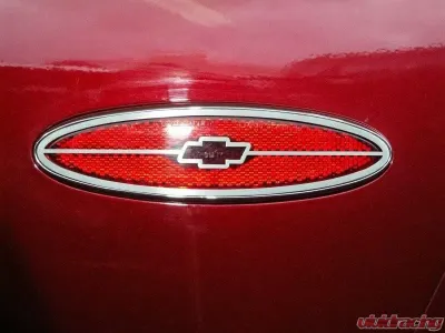 American Car Craft 2Pc Polished Stainless Steel Side Marker Trim Rear Bowtie Chevrolet Corvette C5 1997-2004 - ACC-032034