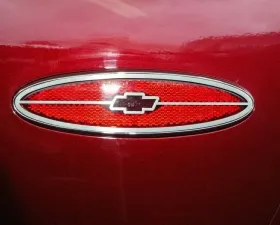 American Car Craft 2Pc Brushed Stainless Steel Side Marker Trim Rear Bowtie Chevrolet Corvette C5 1997-2004