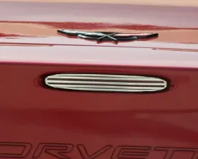 American Car Craft 1Pc Polished Stainless 5th Brake Light Grille Billet Style Chevrolet Corvette C5 1997-2004