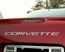 American Car Craft Rear Bumper Letter Set | Polished Finish Chevrolet Corvette C5 | Z06 1997-2004