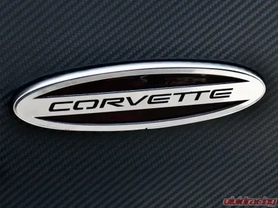 American Car Craft 2Pc Brushed Stainless Steel Side Marker Trim Rear w/Script Chevrolet Corvette C5 | Z06 1997-2004 - ACC-032052