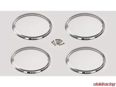 American Car Craft 4Pc Polished Finish Taillight Trim Rings Chevrolet Corvette C5 | Z06 1997-2004 - ACC-032053