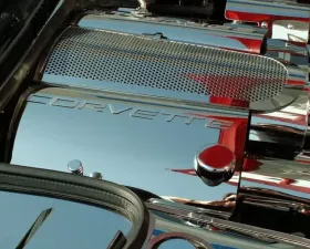 American Car Craft Fuel Rail Covers Corvette Style 2pc with Oil Cap Cover Chevrolet Corvette C5 1997-2004
