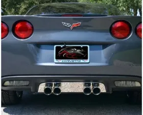 American Car Craft Stock Exhaust Filler Panel Plain Polished Chevrolet Corvette C6 2006-2013
