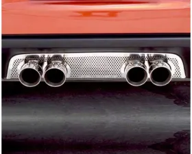 American Car Craft Perforated Exhaust Filler Panel Stock Chevrolet Corvette C6 2005-2013