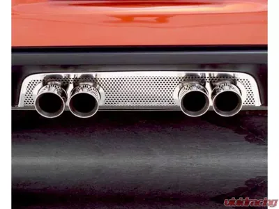 American Car Craft Perforated Exhaust Filler Panel Stock Chevrolet Corvette C6 2005-2013 - ACC-042002