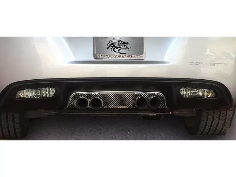 American Car Craft Laser Mesh Exhaust Filler Panel Chevrolet Corvette C6 2005-2013 - ACC-042003