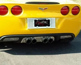 American Car Craft Perforated Exhaust Filler Panel NPP Dual Mode/Bi Mode Chevrolet Corvette C6 2005-2013