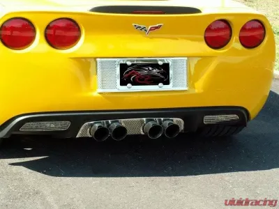 American Car Craft Perforated Exhaust Filler Panel NPP Dual Mode/Bi Mode Chevrolet Corvette C6 2005-2013 - ACC-042005