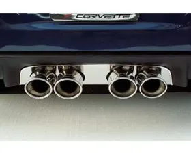 American Car Craft Polished Exhaust Filler Panel Borla Sport Quad Oval Tips Chevrolet Corvette C6 2005-2013