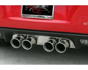 American Car Craft Polished Exhaust Filler Panel Borla Stinger Touring Quad Round Tips Chevrolet Corvette C6 2005-2013